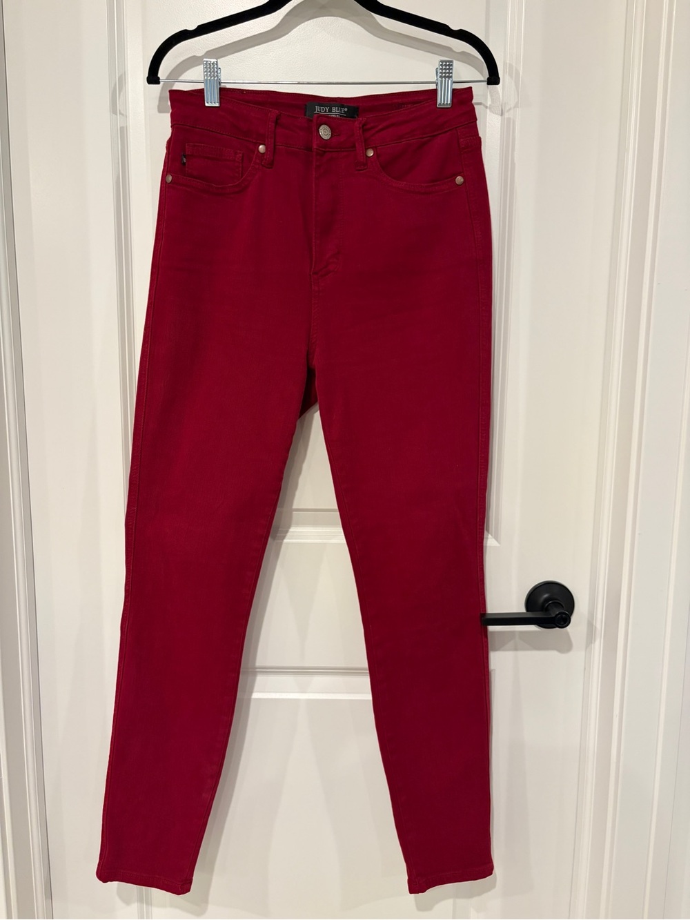 Judy Blue Red Garment Dyed High Rise Skinny Jeans Size 9/29